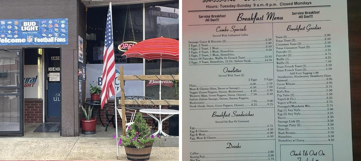 Amoroso's Italian bar Menu